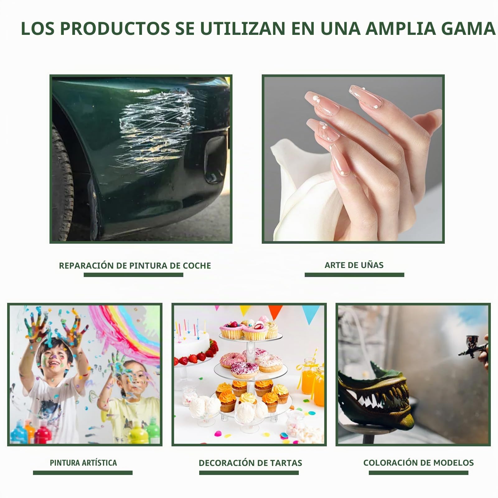 Set de aerógrafo con compresor, 40 PSI, kit de aerógrafo portátil de doble acción + accesorios para limpieza de maquillaje, diseño de uñas, decoración de pasteles, modelismo y modelado de tatuajes