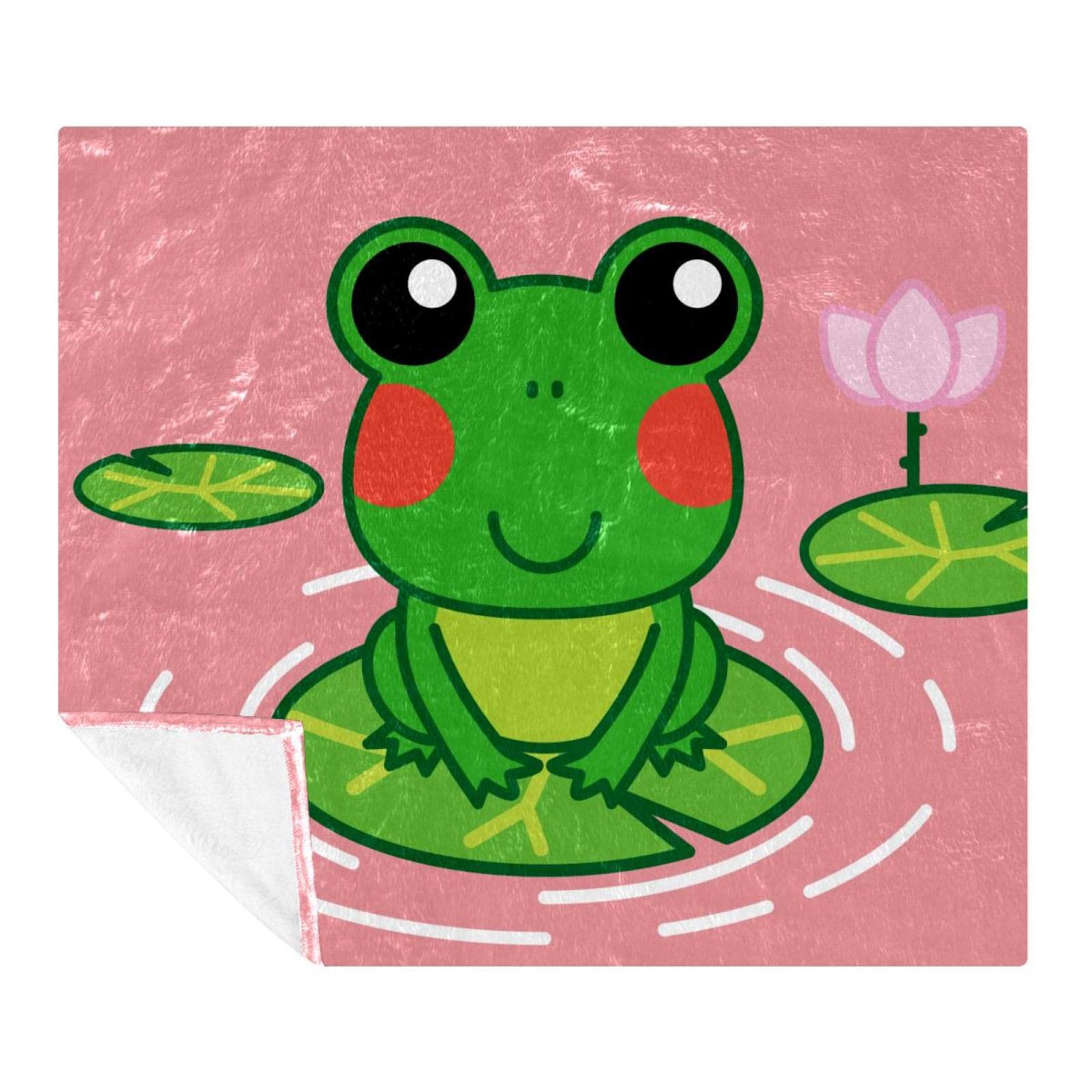 Couverture polaire de literie grenouille plaid canapé chambre et sol