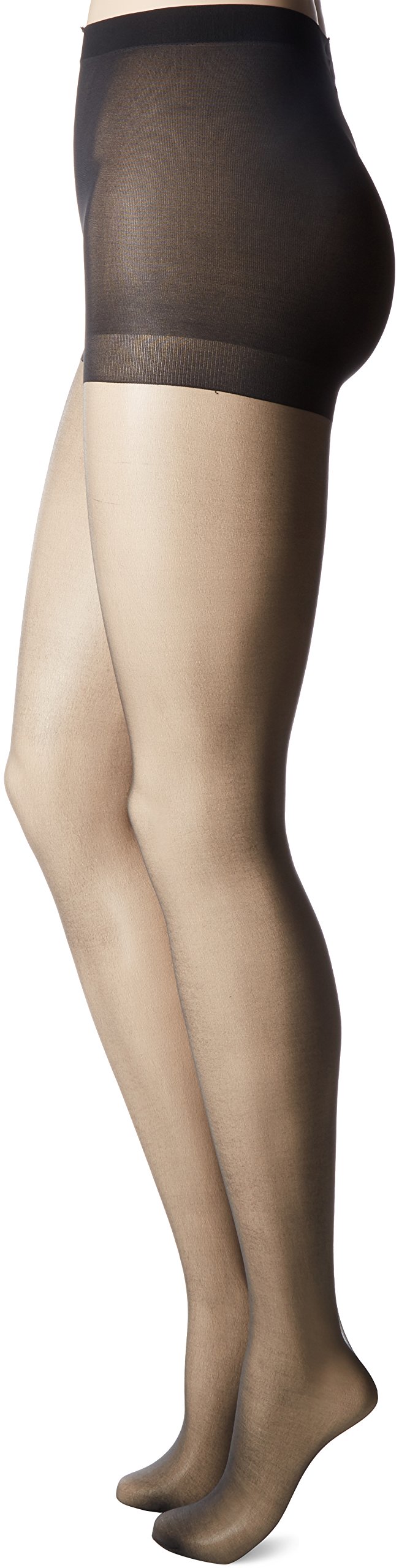 L'eggs Silken Ultra Sheer Run Resist Panty - Pantalones para mujer, color negro