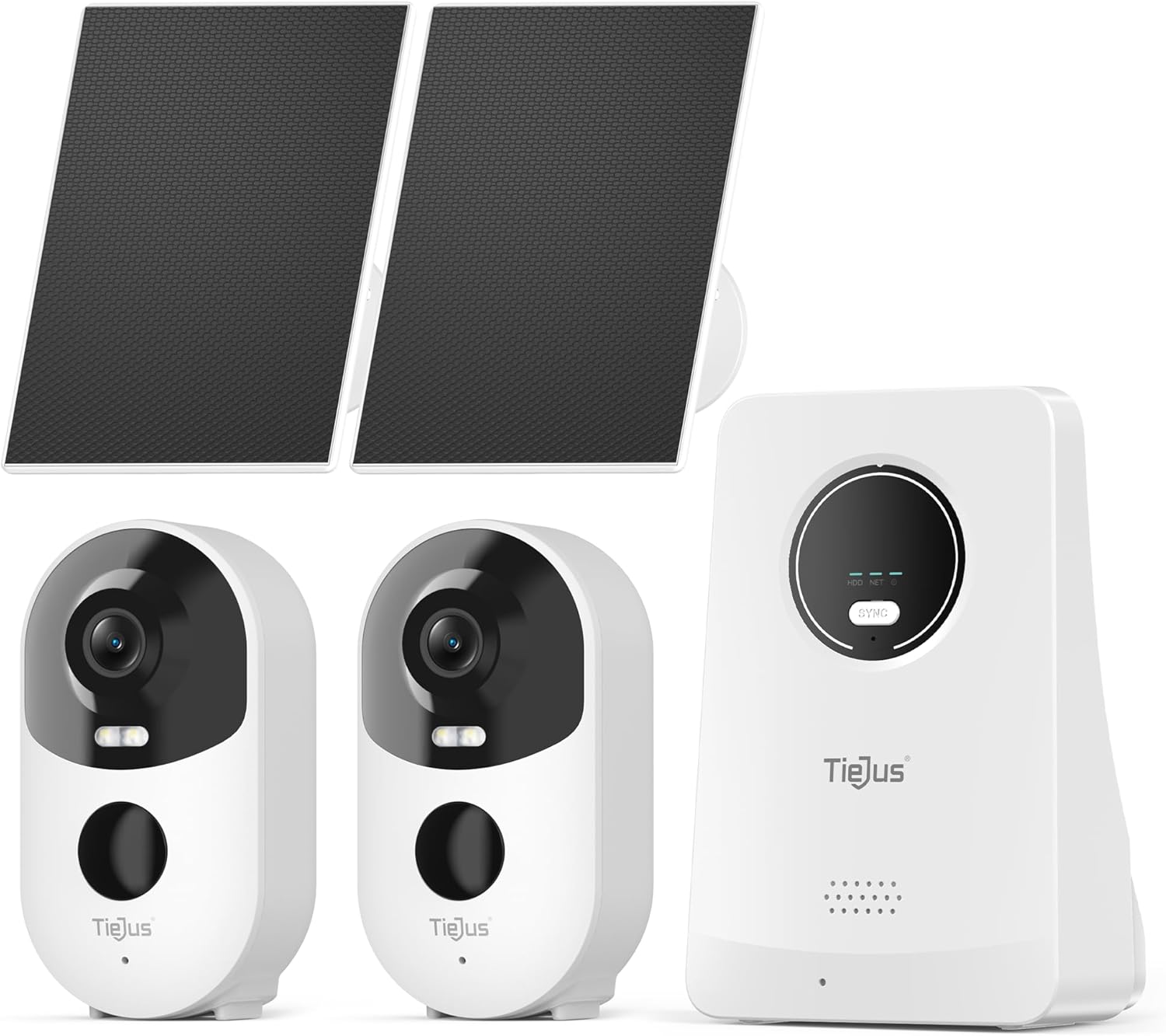 3K 4MP Security Cameras Outdoor Wireless, Solar Powered Cameras for Home Security, No Subscription, Smart Detection, Color Night Vision, 2-Way Talk, 2.4/5GHz WiFi, 32GB Local Storage