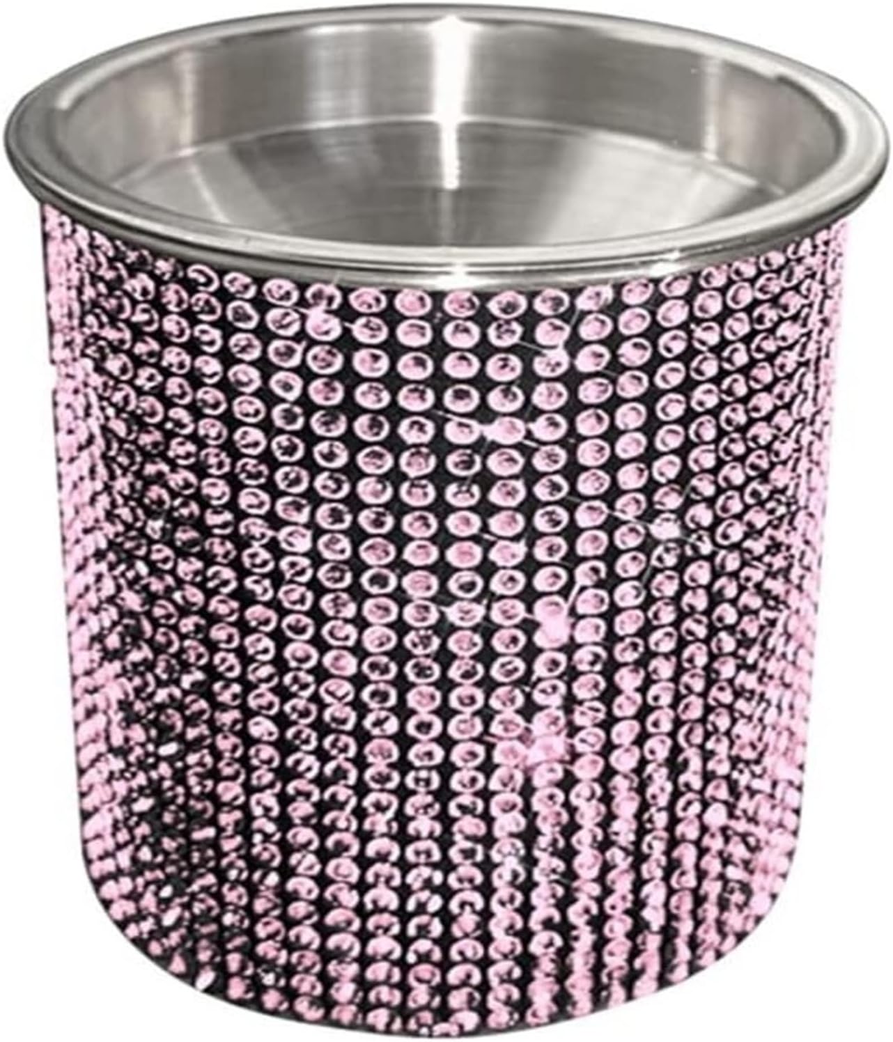Bling Car Ashtray, Bling Portable Cigarette Smokeless Cylinder Cup Holder, Car Accessories For Women,Ideal For Car,(Pink)