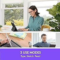 Vista 6 de Logitech Funda con teclado para iPad (7ª, 8ª y 9ª generación) Slim Folio con teclado inalámbrico integrado (grafito)