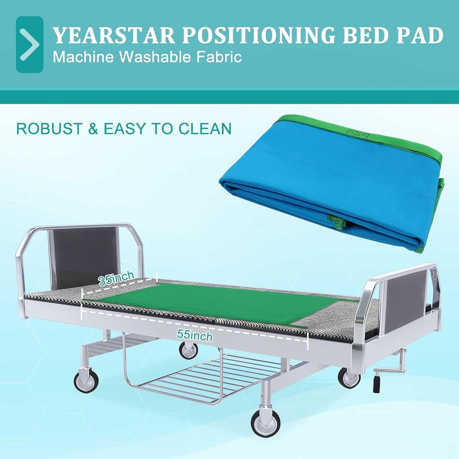 YEARSTAR All-Purpose Transfer Blanket, Washable & Reusable Transfer Sheet with Handles - Lifting Board Device for Body Lift, Turning, Moving - Caring Physically Challenged People, Elderly, Patient : Baby
