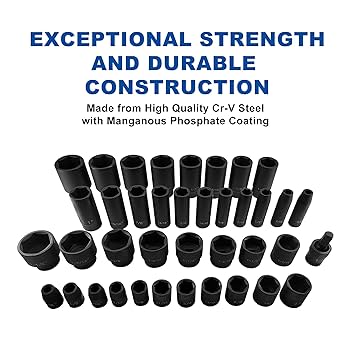 ●SMACK Williams tools socket deep impact 3/8” 1/2” drive 6 points