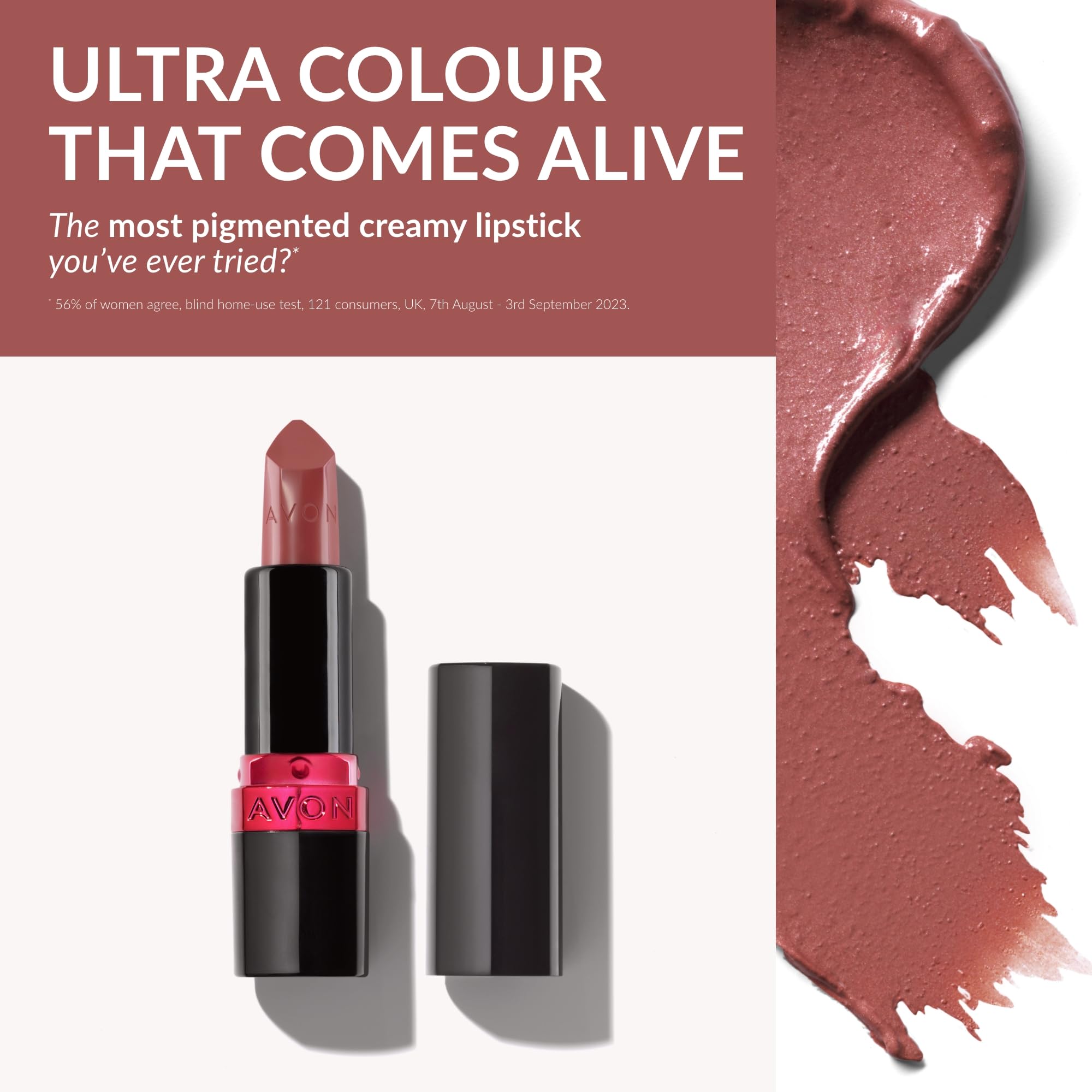 Avon Ultra Creamy Satin-finish Lipstick Pout with Vitamin E - Image 2