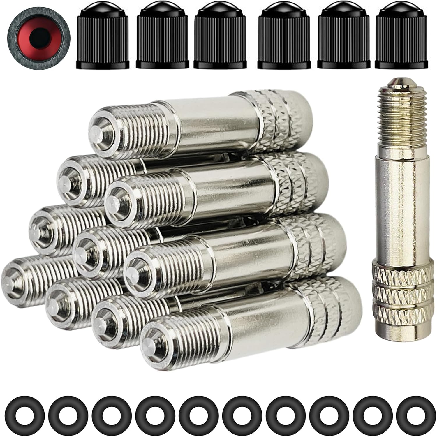 Double Seal Valve Stem Extenders(5 Pack),40mm Valve Stem