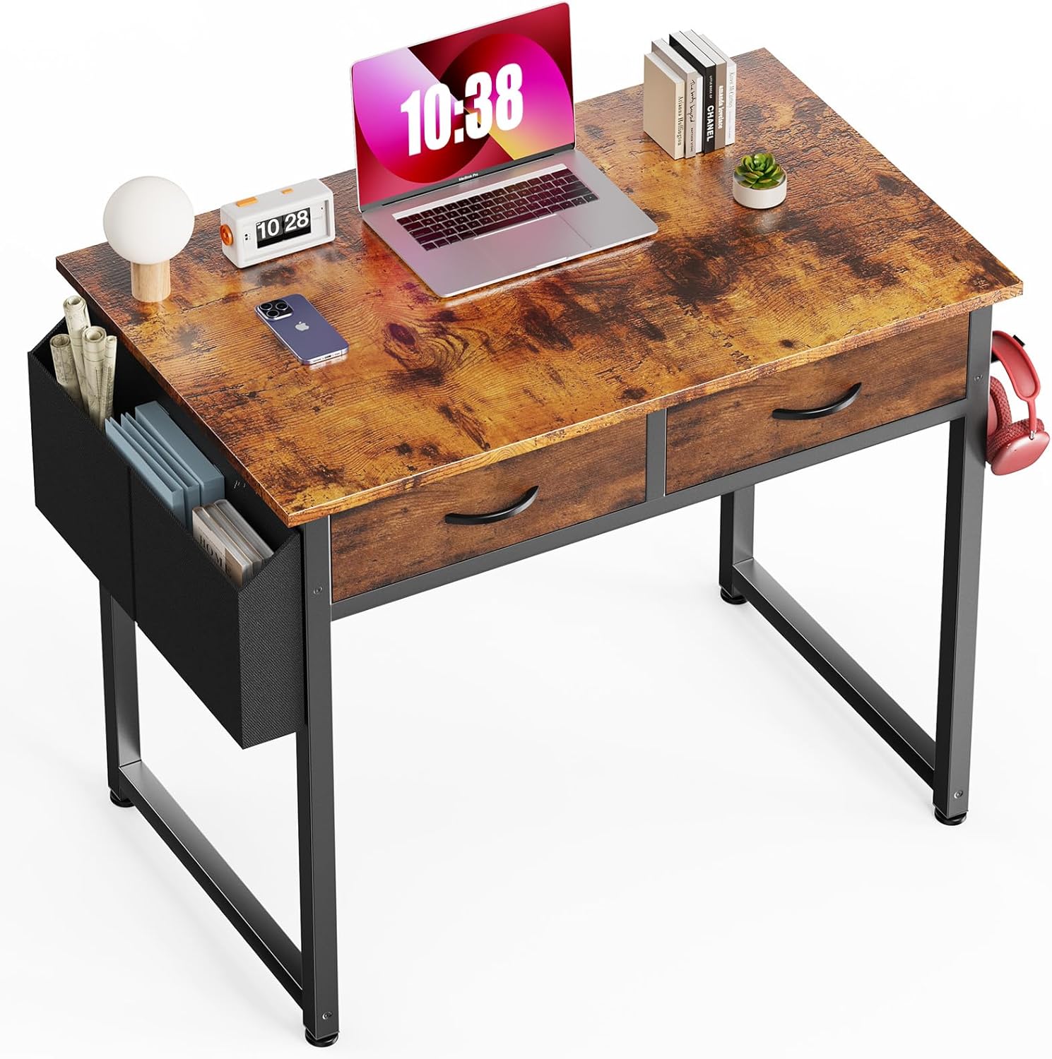 Amazon.com: DUMOS Office Computer Desk Small 32 Inch Home Table Writing ...