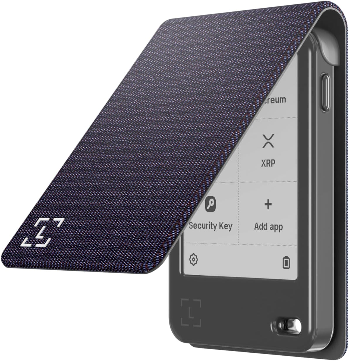 Bundle Ledger Nano Gen5 (Jet Black) & Magnet Folio (Party Aubergine) - Entry-Level Crypto Touchscreen Signer with Protection