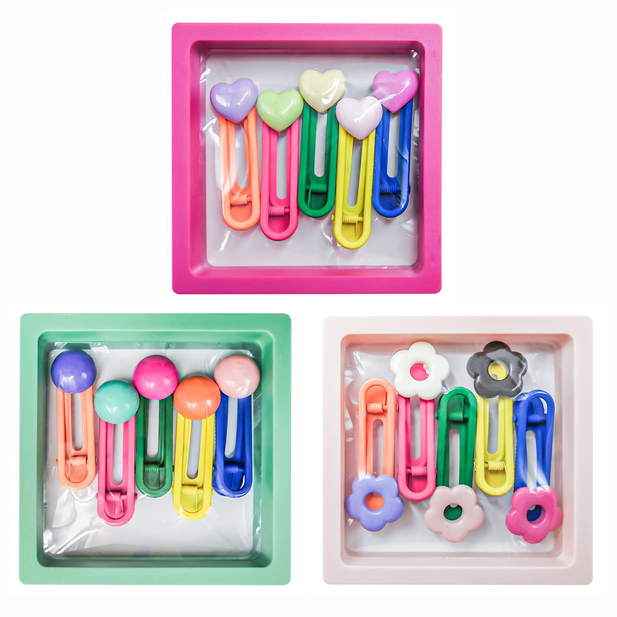 MAITIANISK 15PCS Hair Accessories for Girls Little Girl Hair Clips Barrettes for Baby Toddler Teens Women Kids Cute Candy Colorful Flower Gift for 4-