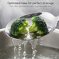 Vista 7 de SOLEADER Cucharas de servir extra grandes para bufé, cucharas de servir de acero inoxidable de 12 pulgadas, cucharas grandes para servir alimentos