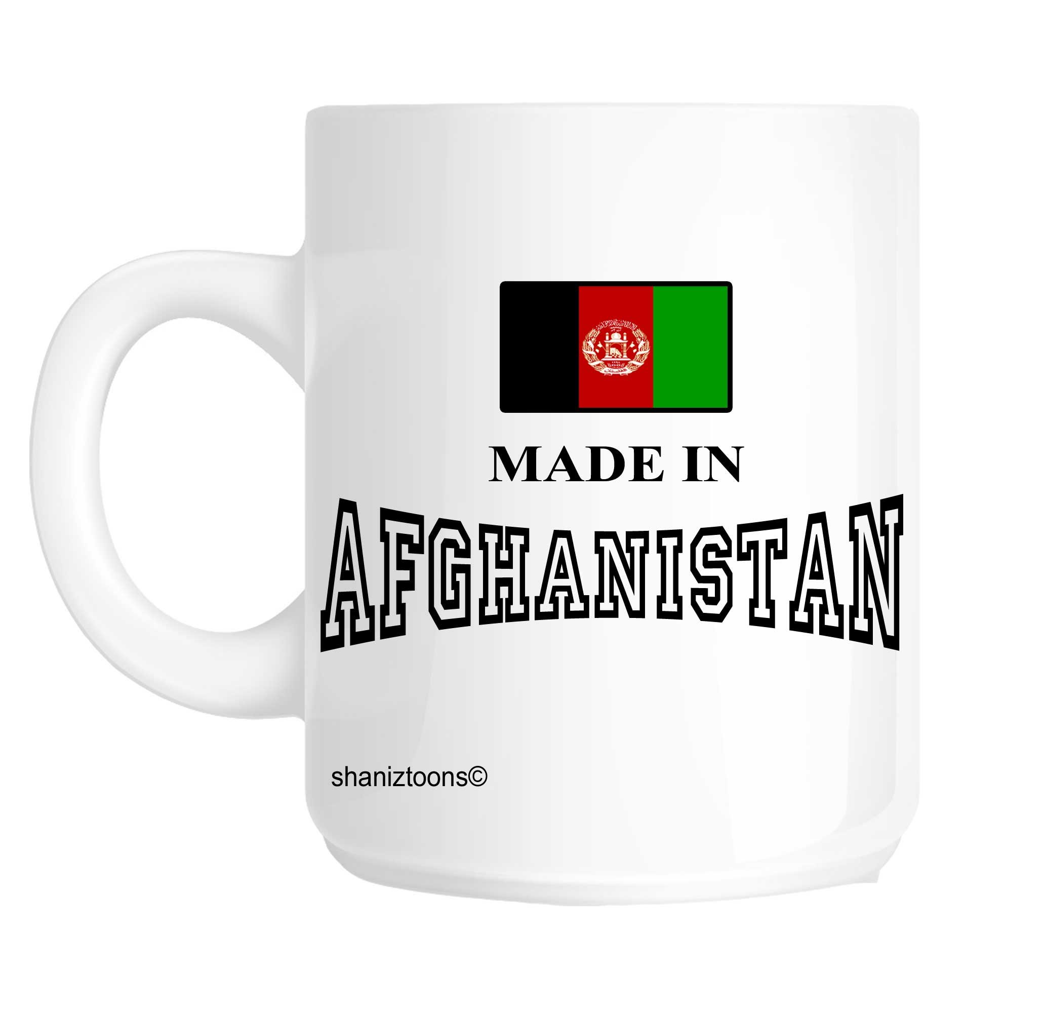 Made Born In Afghanistan Birthday Gift Mug