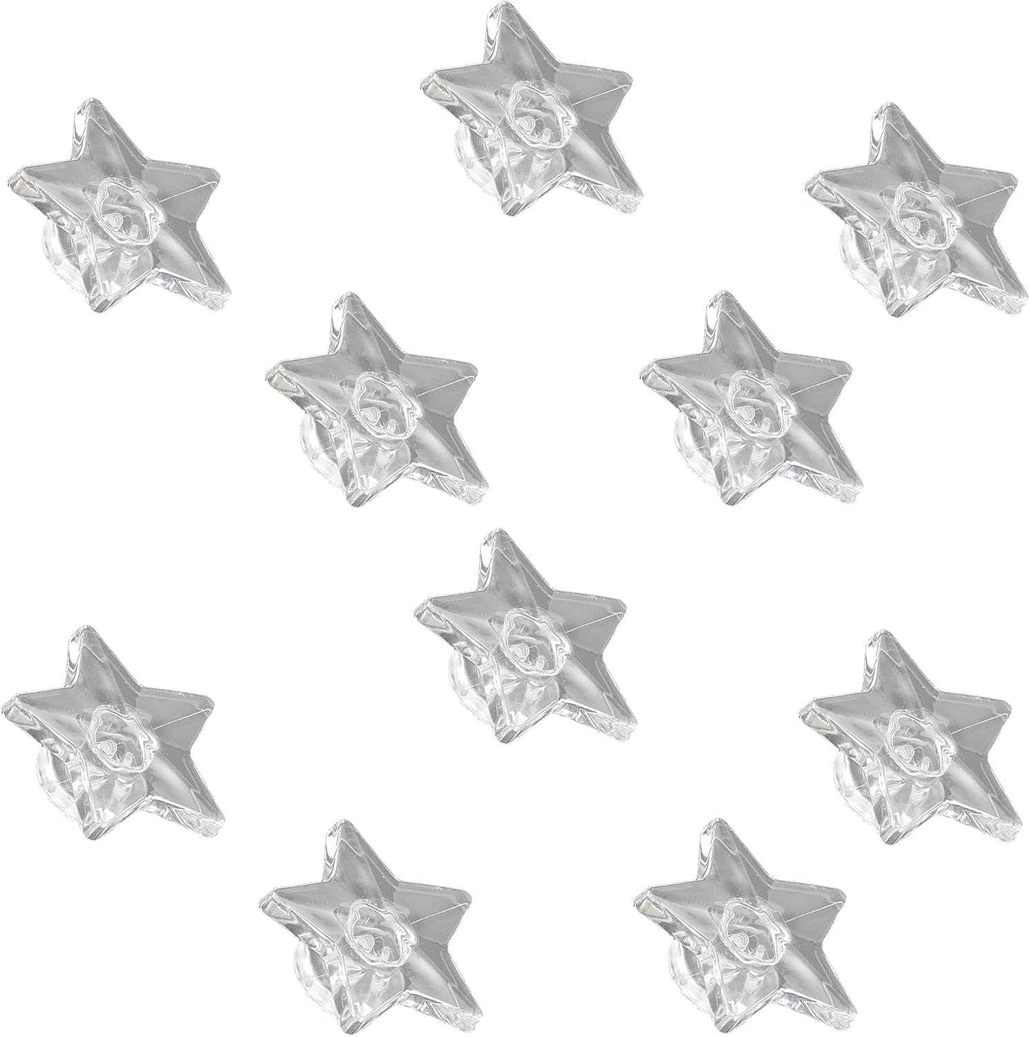 20pcs Acrylic Pull Knobs Plastic Mini Pulls Diamond-Shaped for Small Furniture Wood Box Jewelry Box Handicrafts (0.7in Diamond Shape)