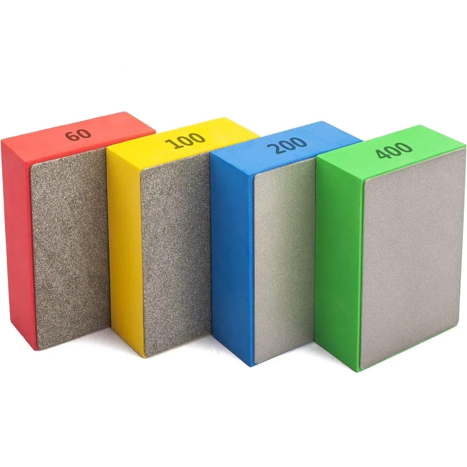 Diamond Hand Polishing Pads, Glass Abrasive Grinding Block Pad For Tiles And Stone Marble Disc Tools(Full Sand)