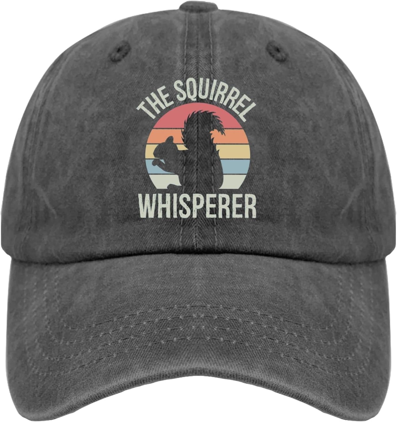 The Squirrel Whisperer Trucker Hat Mens Black Hat Pigment Black Hats for Women Fashionable Gifts for