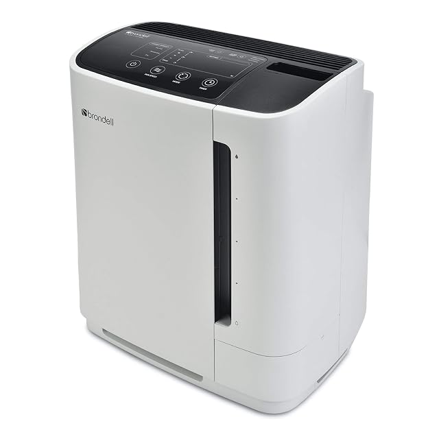 Brondell Air Purifier O2 Revive Air Purification System with Humidifier -Odor Eliminator - Dual True HEPA Air Washer