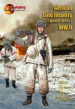 Mars Figures 32014-1/32 German Elite Infantry Winter Dress WWII