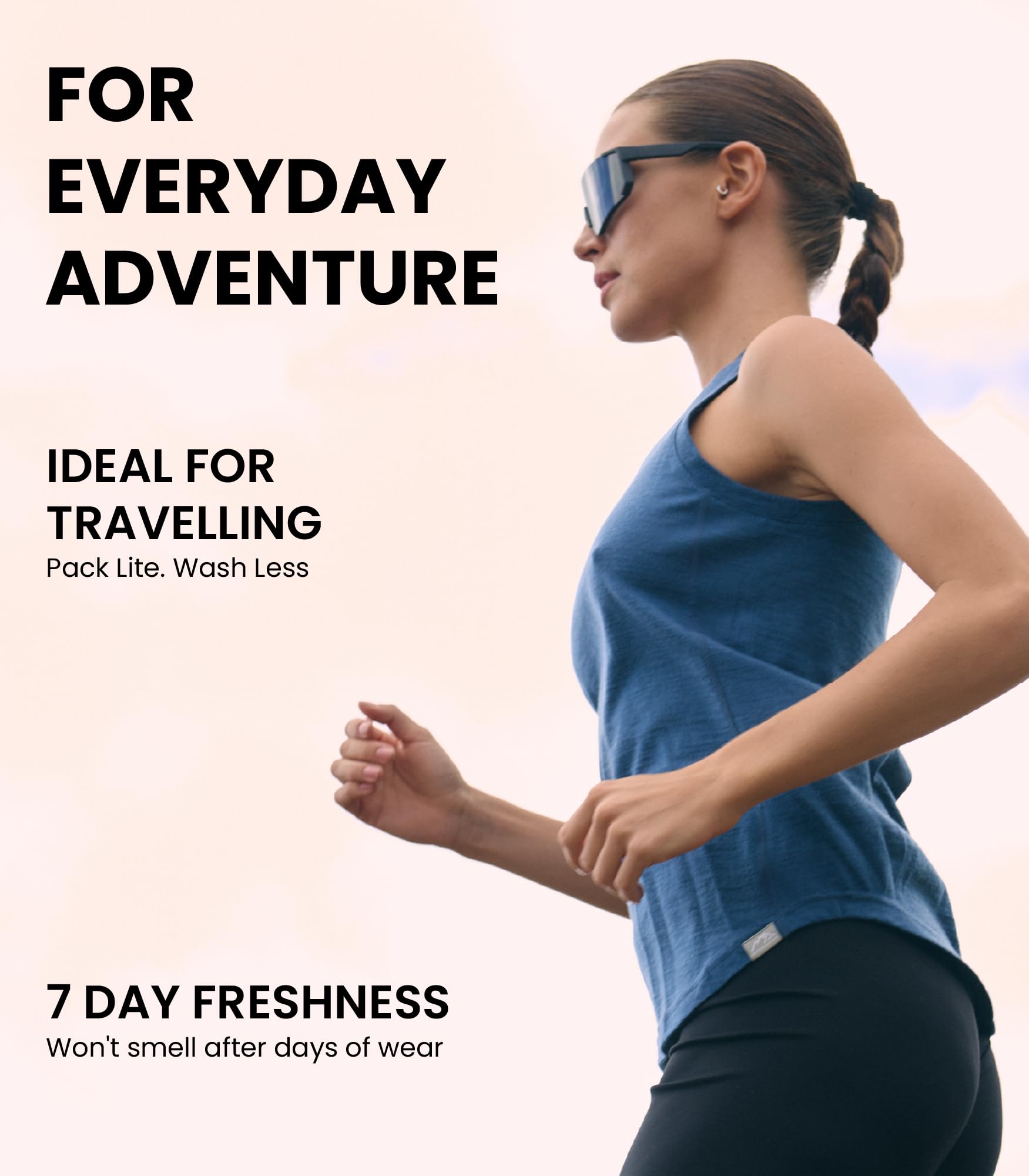 Merino.tech Canottiera Donna Lana Merino - Intimo per Sport e Quotidiano | Canotta Termica Sportiva Vogatore, Anti-Odore, Termoregolatrice, Traspirante, Rapida Asciugatura, Trekking e Bici