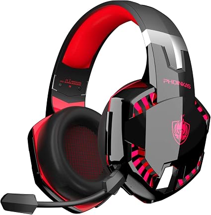 Cuffie PS4, Cuffie da Gioco Cablate Versione Aggiornata con Mic a  Cancellazione di Rumore, Cuffie Xbox One a bassa latenza, Cuffie wireless  Bluetooth con surround 7.1, Luce LED (Red) : Amazon.it: Videogiochi