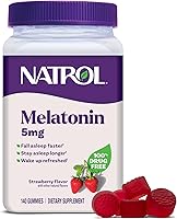 Vista 10 de Natrol Gomitas de melatonina, apoyo para dormir, 90 gomitas de melatonina para adultos con sabor a fresa, 5 mg de ayuda para dormir para adultos