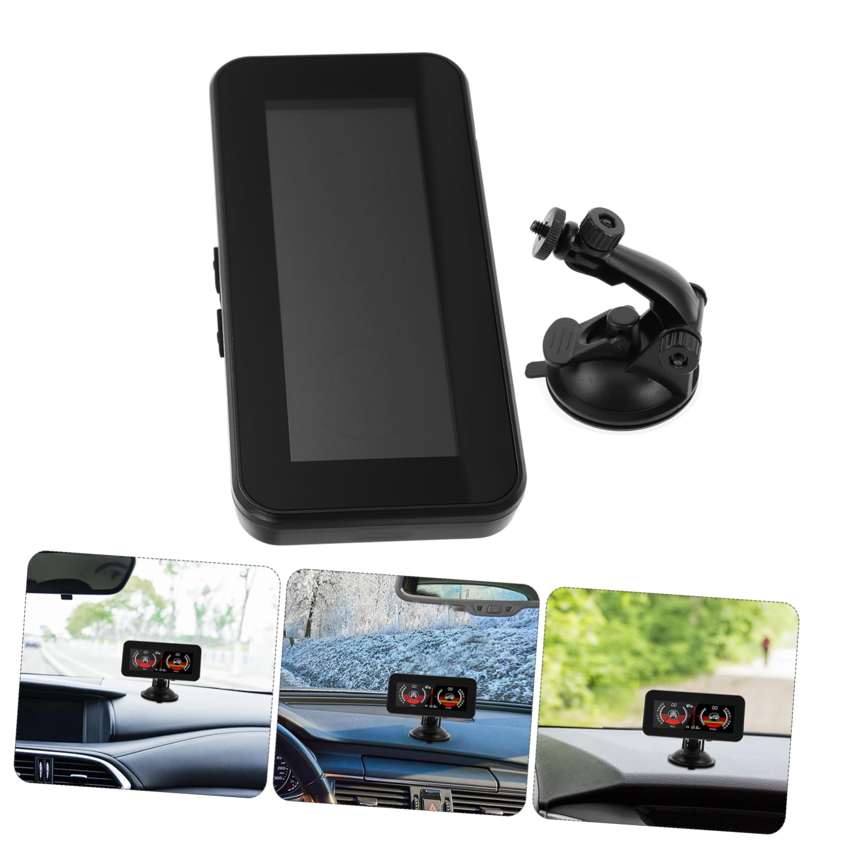 PartyKindom Medidor De Inclinación Para Coche Medidor De Equilibrio Automático Digital Accesorio De Monitor De Vehículo Para Carretera y Diario