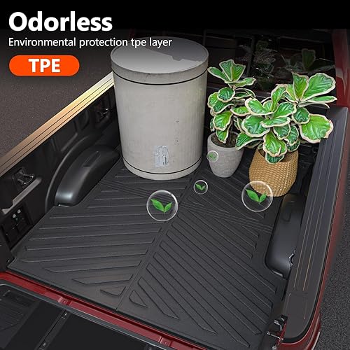 Miniatura 6 de powoq Alfombrillas de suelo compatibles con Ford F150 2015-2024 6.5 pies sin plegado debajo del asiento de repuesto para accesorios Ford F150