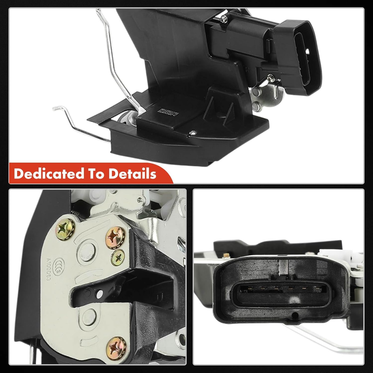 A-Premium Front Right Passenger Side Door Lock Actuator Compatible with Toyota Sequoia 2001-2007, Tundra 2004-2006