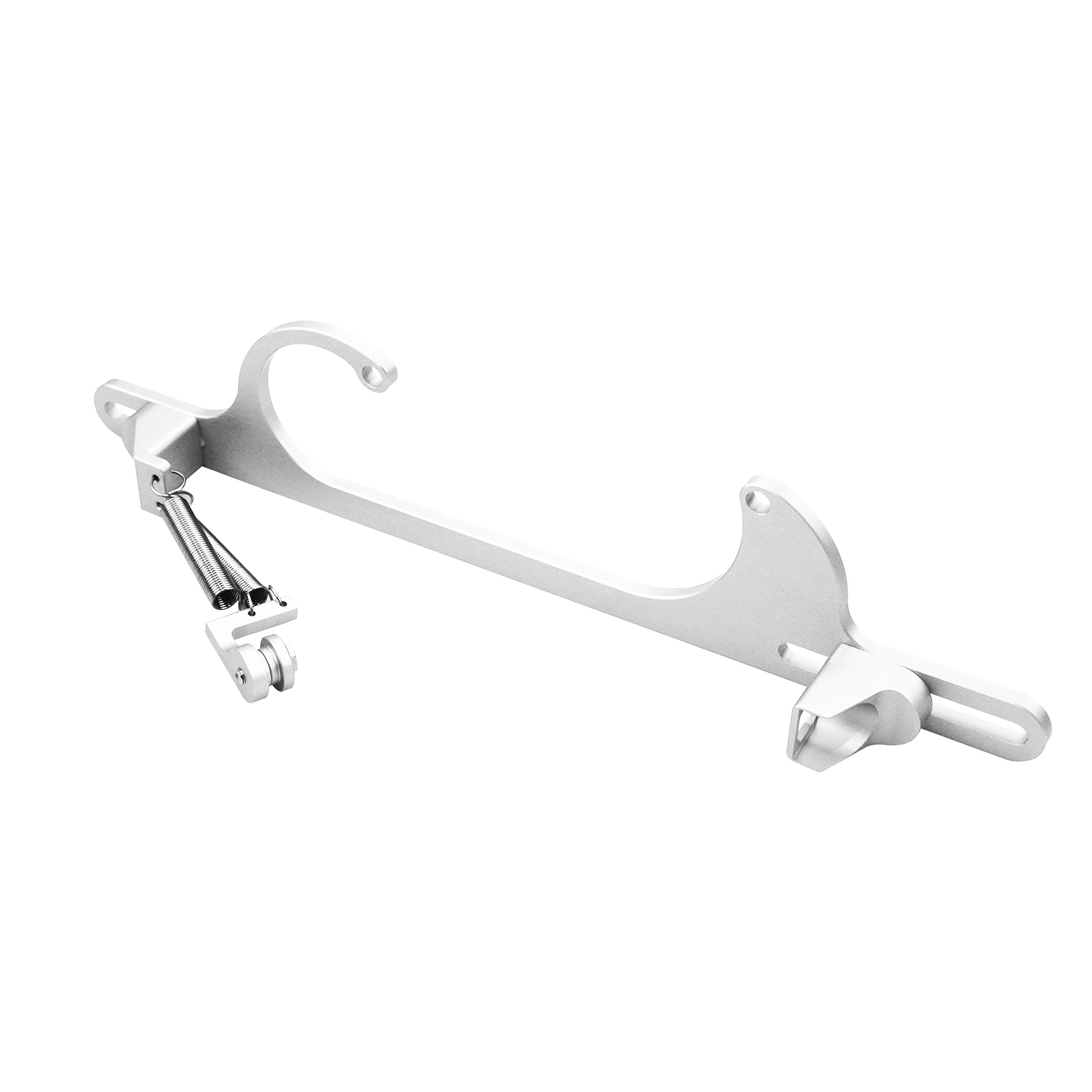 Throttle Cable Bracket 4150 4160 Series Adjustable Aluminum Carburetor Bracket Silver