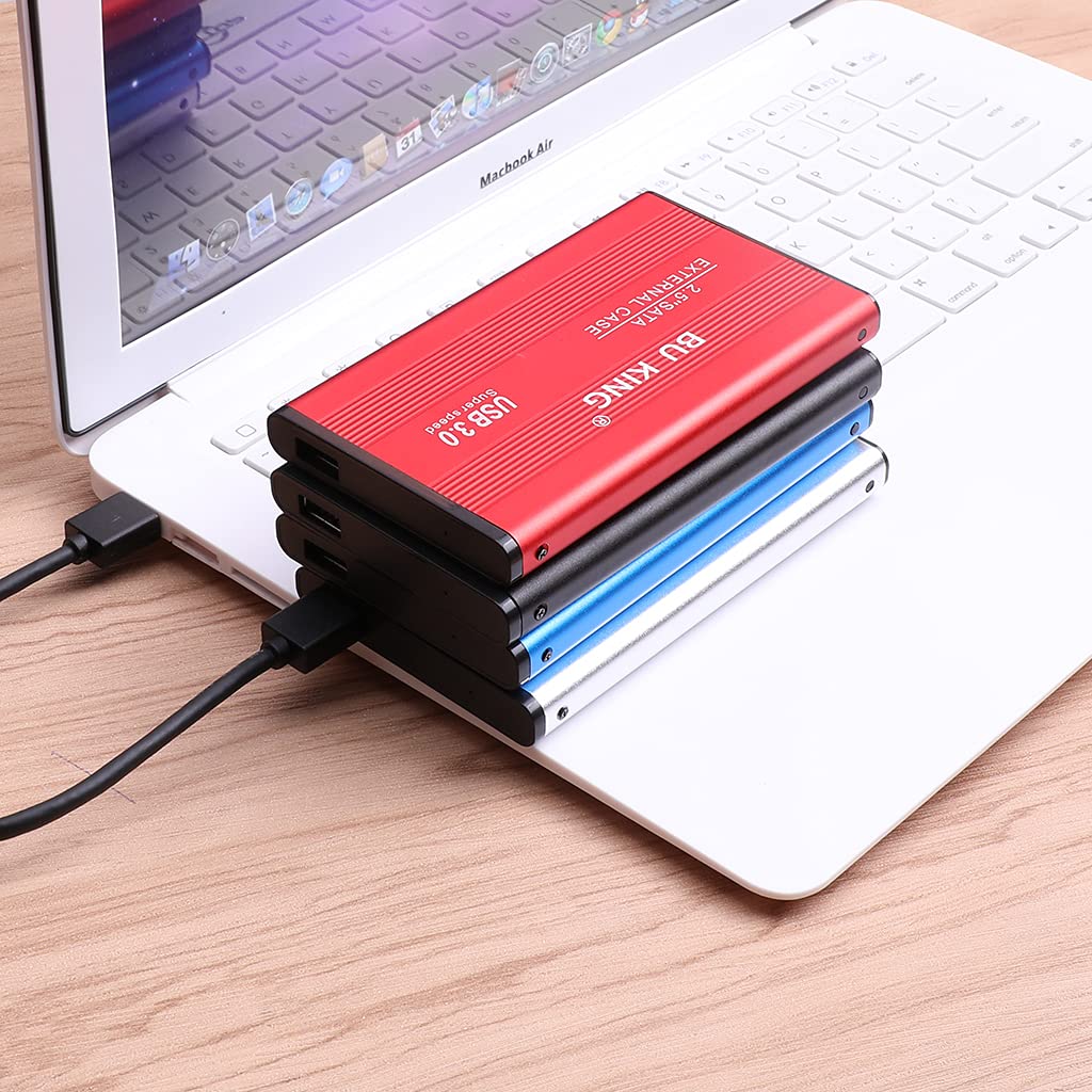 Mirco USB 3.0 Custodia per disco rigido Custodia esterna per disco rigido mobile 1T Custodia in lega di alluminio Scatola-blu