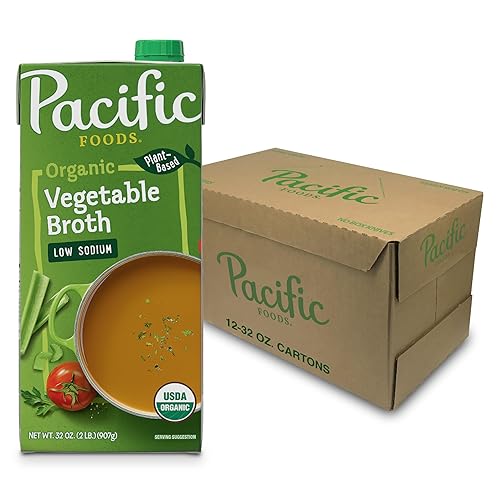 Pacific Foods - Caldo de verduras orgánico y bajo en sodio