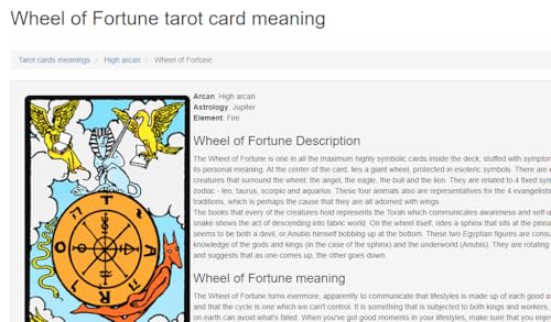 Tarot cards App