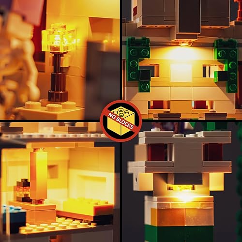 Miniatura 6 de BrickBling Kit de luces compatible con Lego The Iron Golem Fortress - Juego de juguetes de construcción, iluminación creativa compatible con Lego