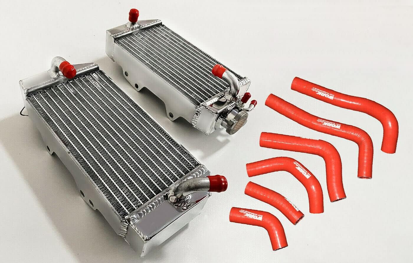 Both radiator&Red Hose Kit for Honda CRF450R CRF 450 R 2002 2003 2004