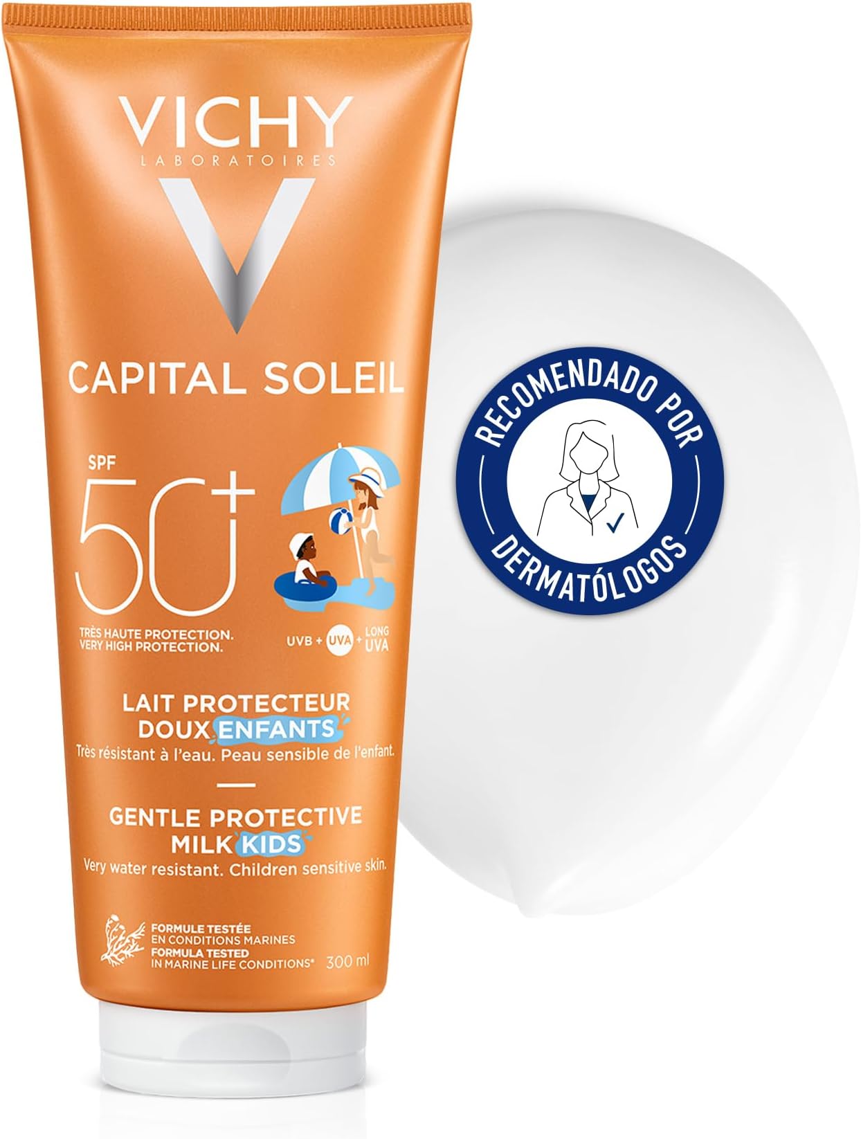 VICHYCapital Soleil Hydrating Fresh High Sun Protection Milk SPF50 for Children 300ml