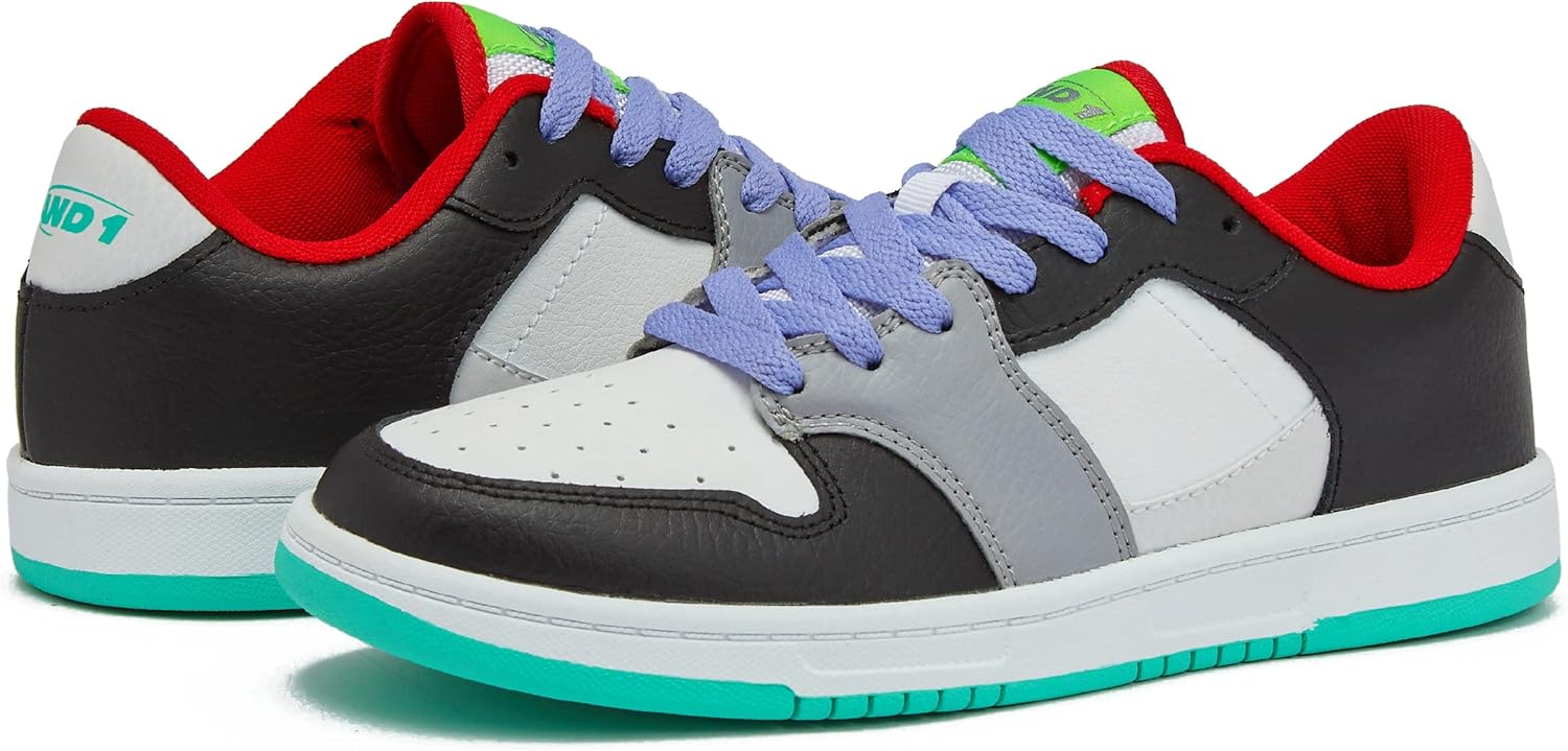 AND1 Slam Kids Basketball Shoes, Low Top Cool Court Sneakers for Kids, Little Kid 11 to Big Kid 7