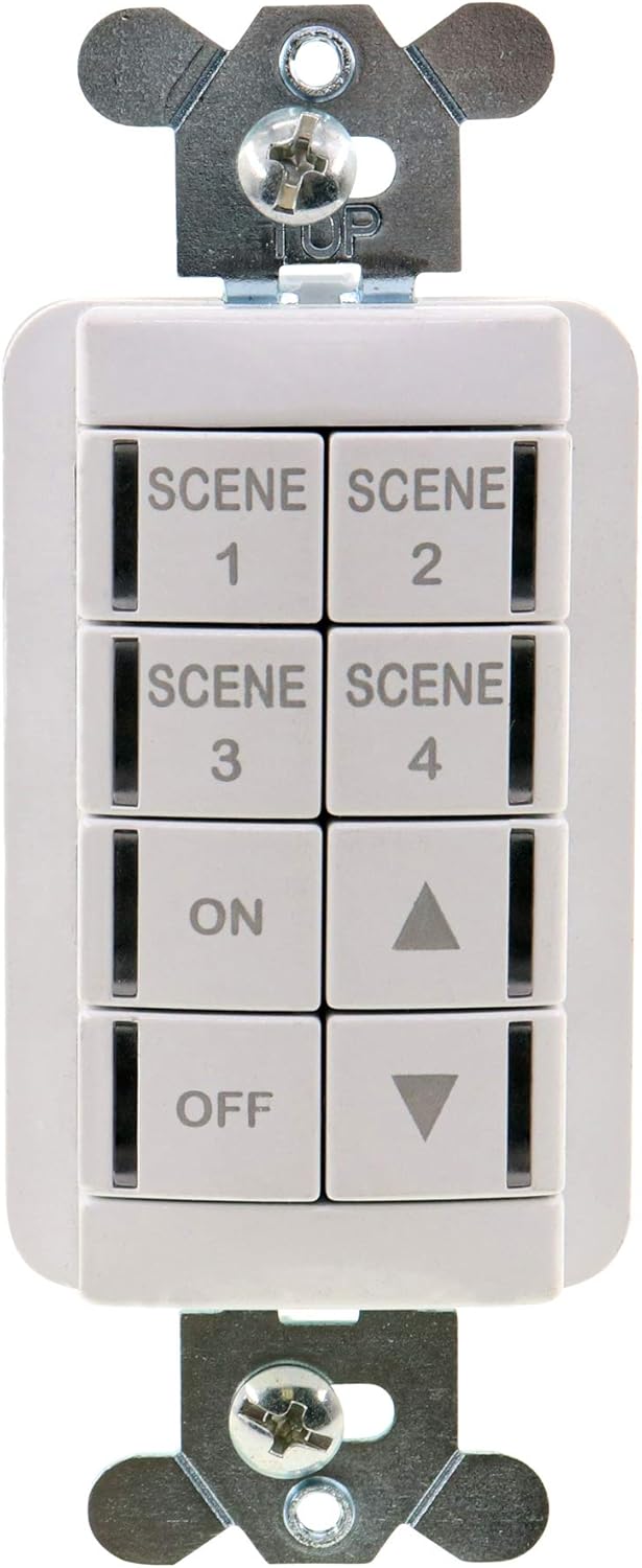 Sensor Switch NPODM4SDXWH nLight WallPod Switch, 4Button, Dimmer