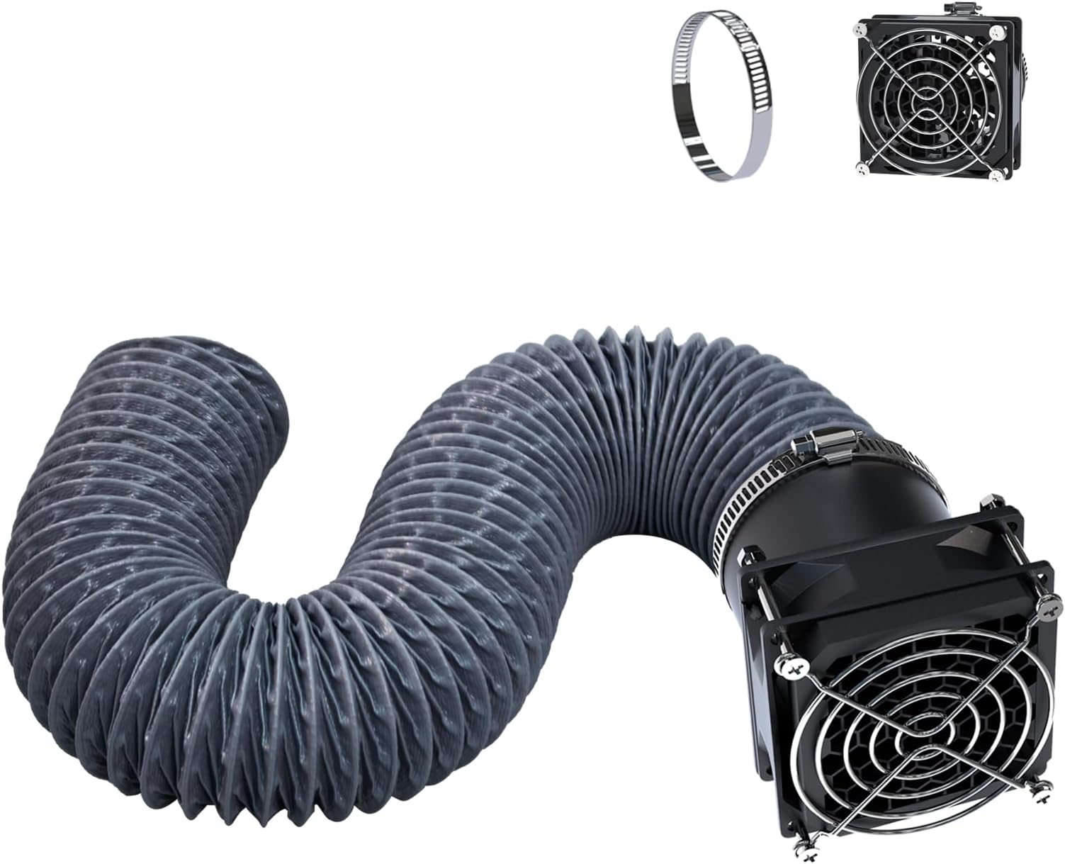 YOOPAI Fan Fume Extraction Kit for 3D Printer Enclosure, Exhaust Pipe with Low Noise Exhaust Fan, Efficient Ventilation, Exhaust Odors Smoke and Dust
