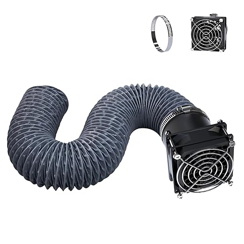 YOOPAI Kit de extracción de humos de ventilador para carcasa de impresora 3D, tubo de escape con ventilador de escape de bajo ruido, ventilación