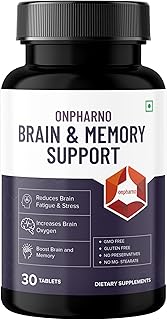 Brain & Memory Supplement | Enhances Focus, Memory & Clarity | Power of Carnitine, Alpha GPC, Brahmi, Ginkgo & Ginseng | Reduces Stress & Improves Mental Performance - 30 Tablets