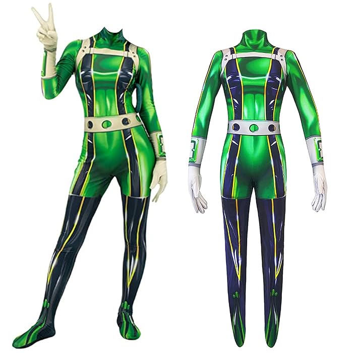 Buy MHA Anime Cosplay Costumes Midoriya Izuku Jumpsuit Full Set Battle