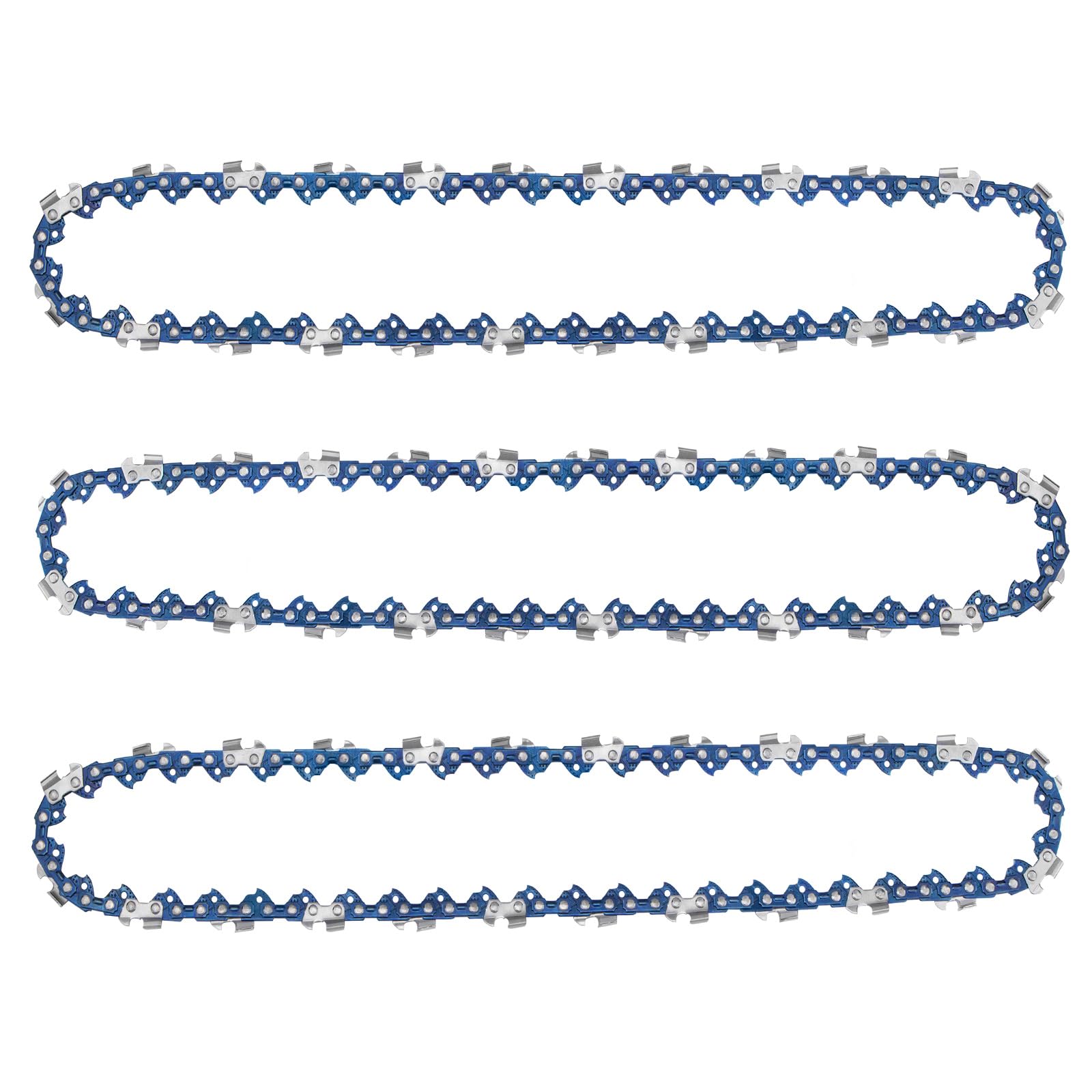 Cadena de motosierra de 20 pulgadas, paso de 3/8 pulgadas, calibre de 0.50 pulgadas, 70 eslabones de transmisión, compatible con Poulan Pro PR5020 PP5020AV Echo CS-590 CS-600, repuesto para cadena de