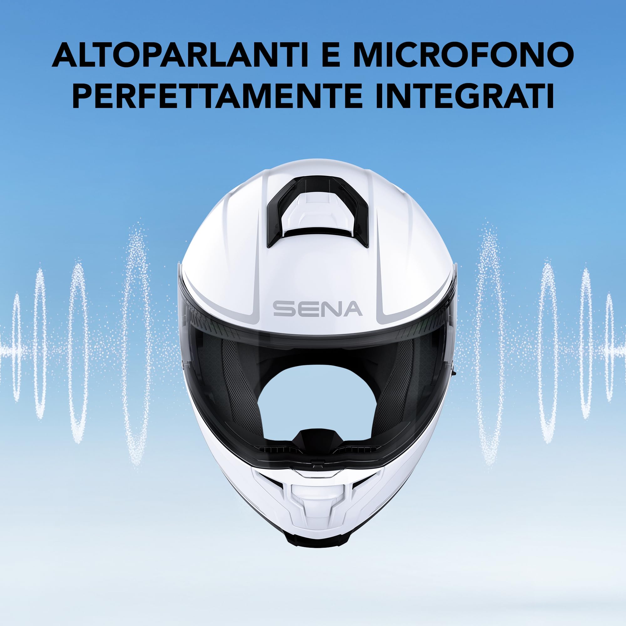 Sena Outrush 2 - Outrush 2 Casco modulare Intelligente per Moto con connettività Bluetooth e interfono Mesh Unisex Adulto