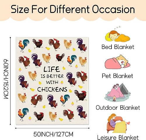 Miniatura 9 de Manta de franela de trébol de 60 x 50 pulgadas, regalo de la suerte de trébol para adultos y niños, manta decorativa divertida, súper suave y