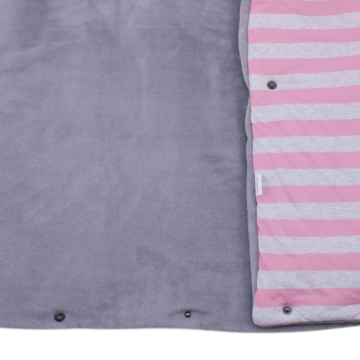 JYOKO Kids Saco Capazo para Bebé de Polar Teddy Extra Suave – Antialérgico, Protección Óptima contra el Viento y Frío – Ideal para Piel Sensible, Recién Nacidos y Bebés (Pink Island, Polar)