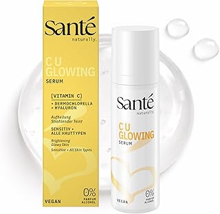 C U Glowing Serum - 30 ml - Gesichtspflege mit Vitamin C, Dermochlorella & Hyaluron - für ein ebenmäßiges Hautbild - vegan, ohne Alkohol & Parfum
