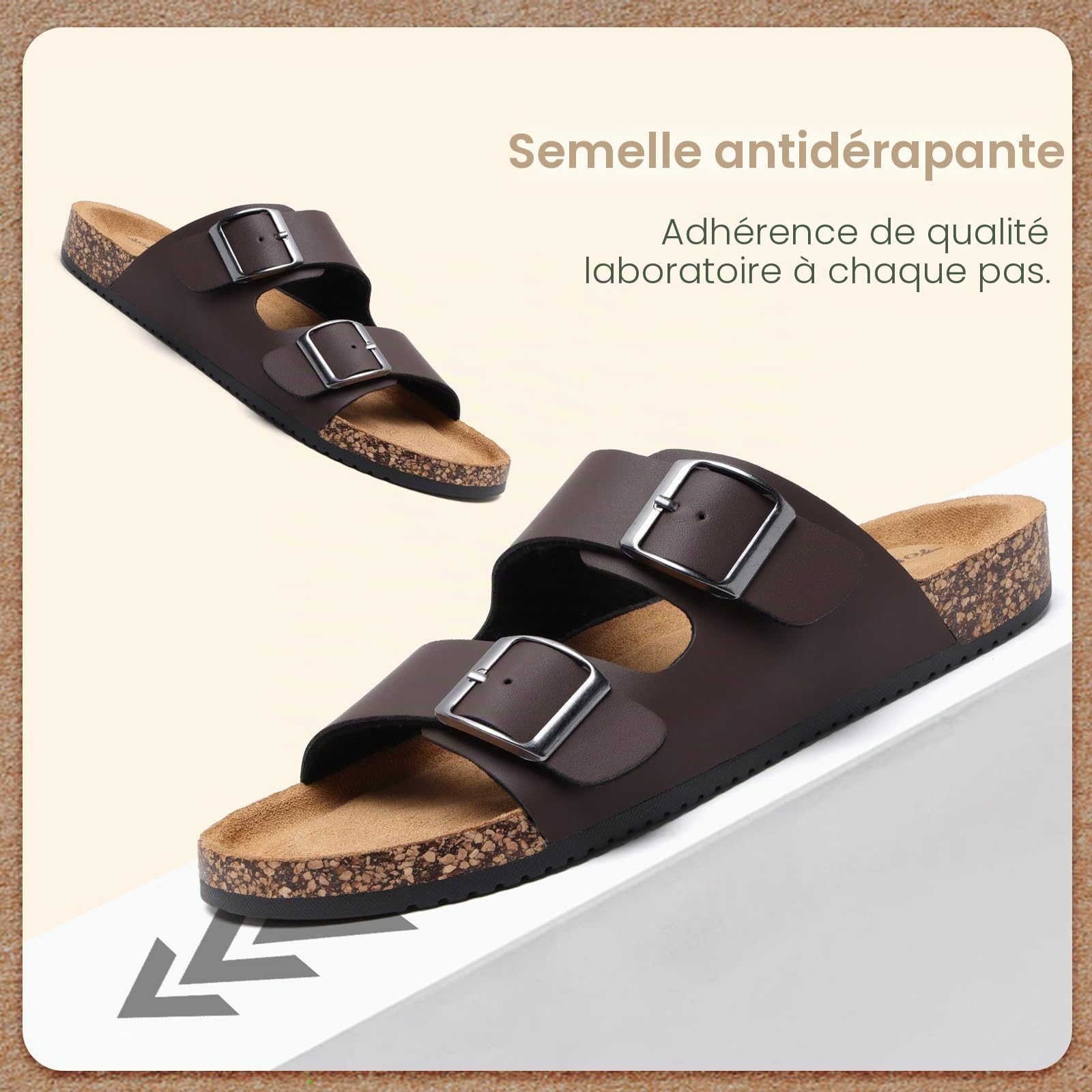 Torotto Mules Homme Sandale Confortables En Cuir Pour Homme Chaussures Pour La Maison Et Le Travail