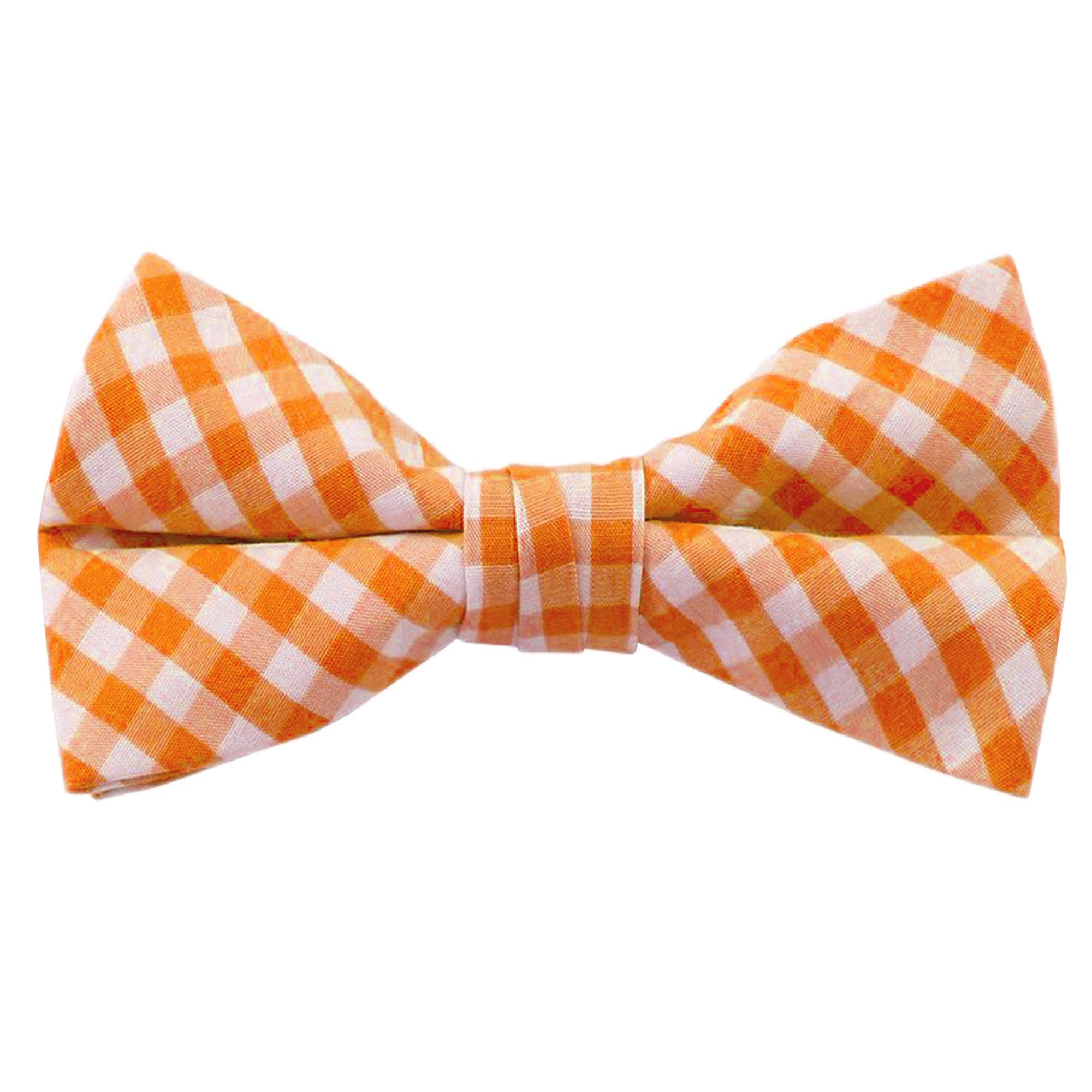 Jacob Alexander Men's Gingham Checkered Pattern Pre-Tied