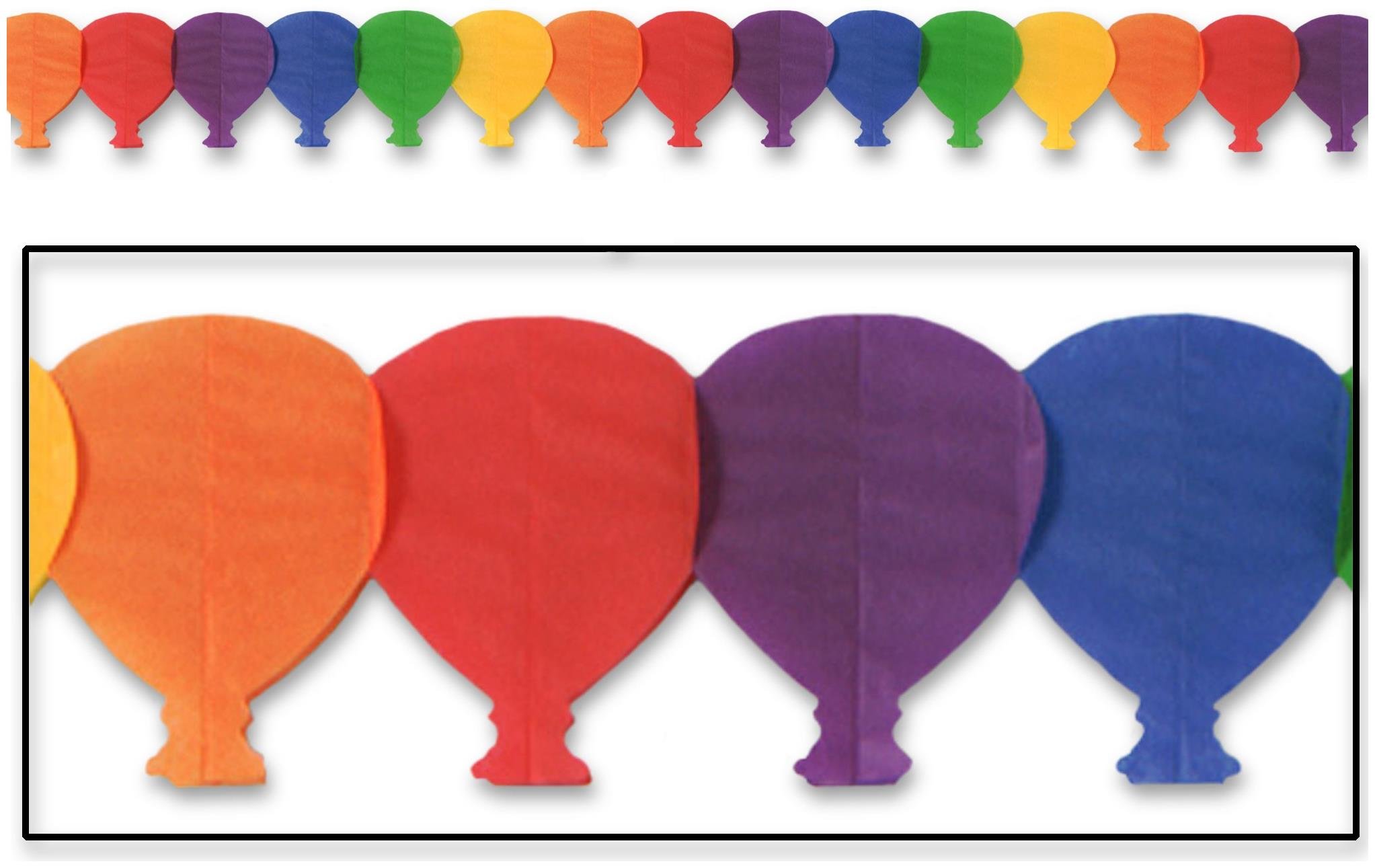 Beistle 55107 Globo Garland, 5 – 1/2-inch por 12-Feet