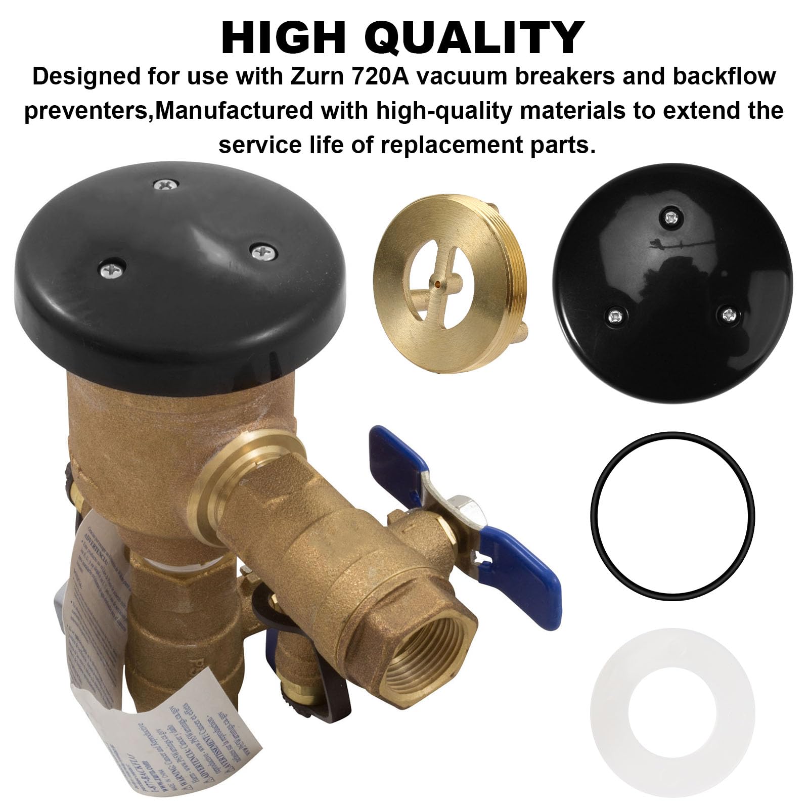 LCA × idea sound product Valve Breaker 720A Bonnet Repair Kit for Zurn Vacuum Breaker 1/2 3/4 and 1 inch