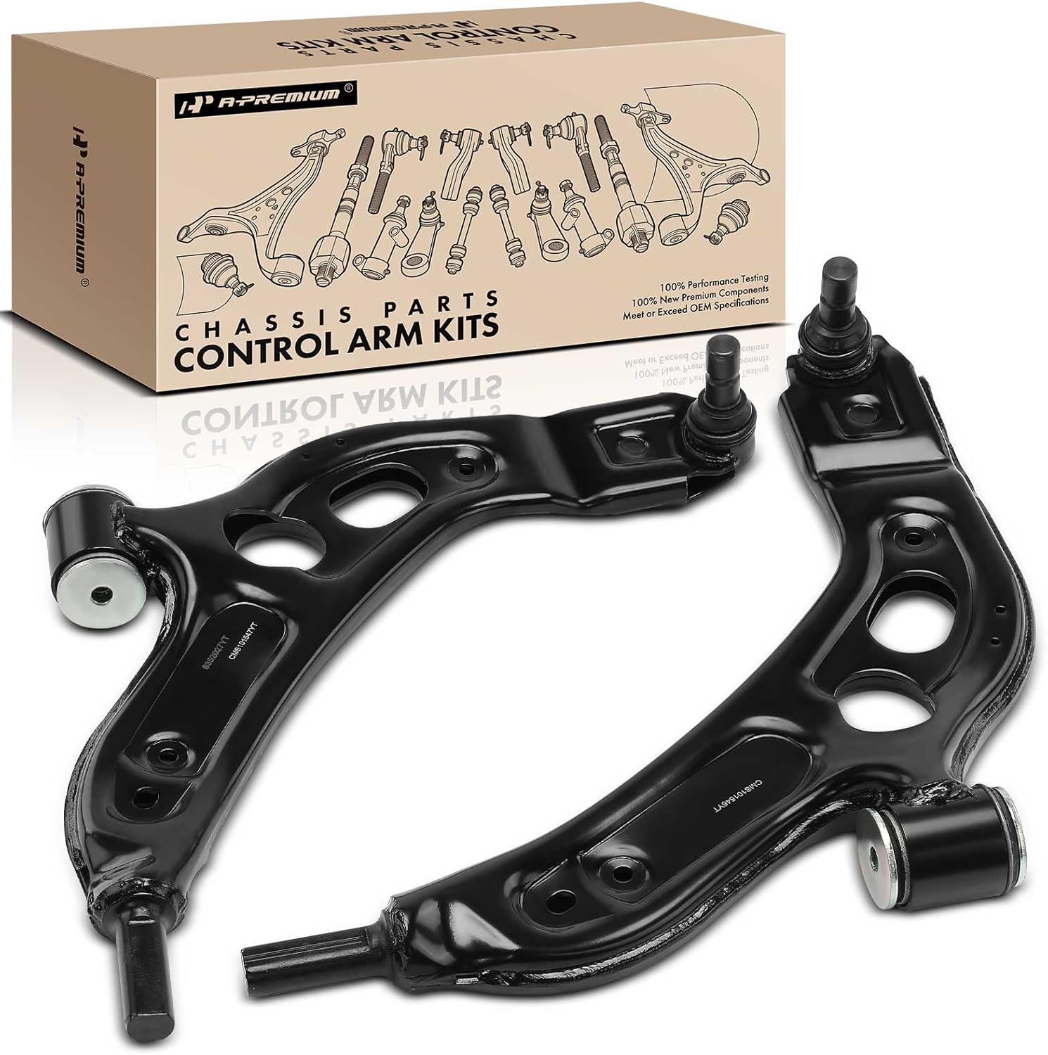 A-Premium 2 x Front Lower Control Arm with Ball Joint & Bushing, Compatible with Mini Cooper Countryman 2017-2020, Cooper Clubman 2016-2020 & BMW X1 2016-2020, X2 2018-2020