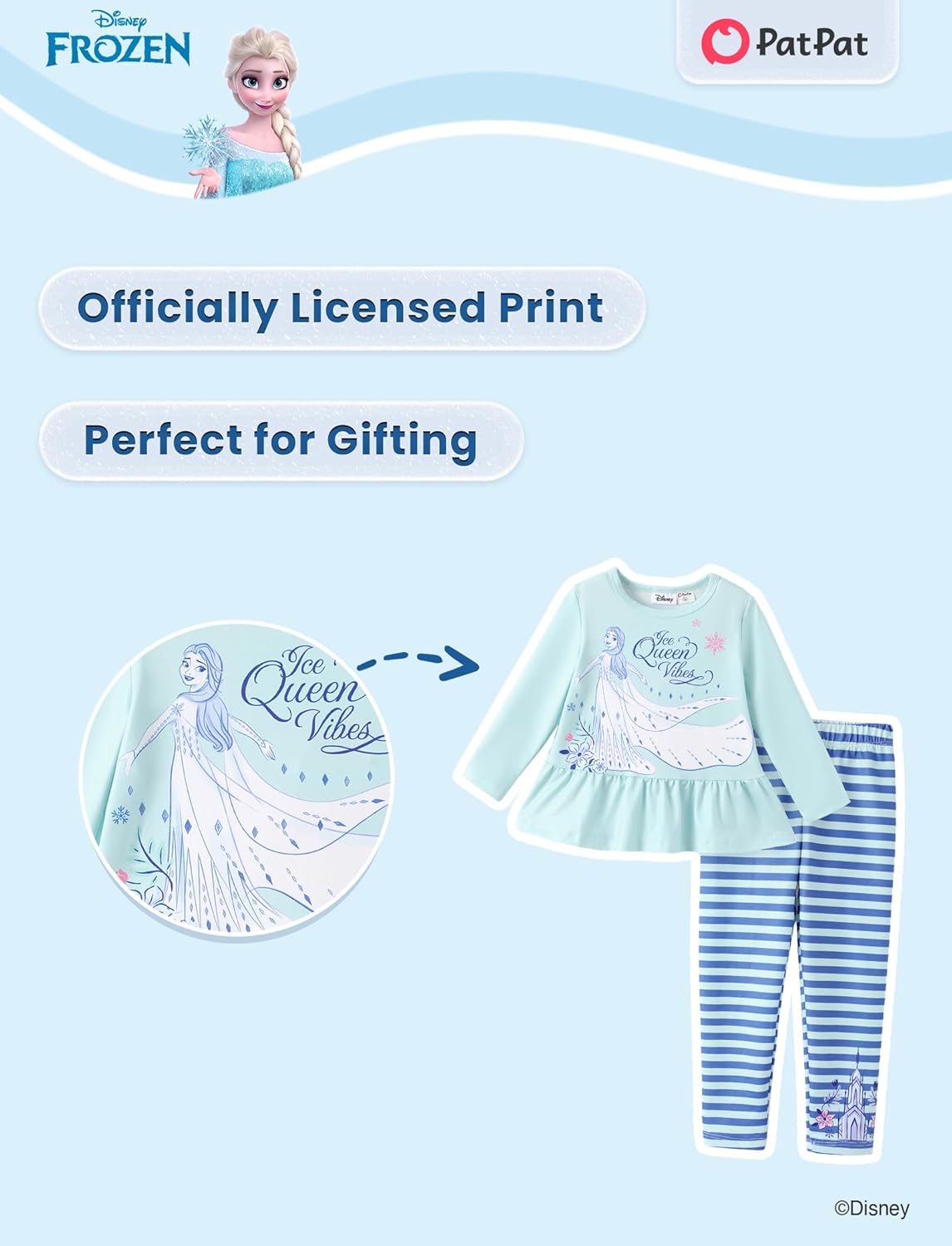 Disney Minnie Mouse Frozen Princess Marvel Toddler Girls Clothes Long Sleeve Sweatshirt + Leggings 2pcs Outfits Set 2-6Y - Image 3